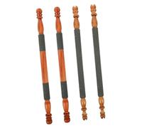 FUTUREORYY 4pcs Natural Bird Perch Grinding Stick for Cage Accessories Dual Function Paw Grinding and Chew Compatible with Cockatiels Lorikeets Conures Parakeets for Round Bird Cages