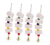 FUTUREORYY 4pcs Parakeet Beak Stone Bird Rock Parrot Foraging Stone Parrot Chewing Grinding Bite Chewing Molar Bird Grinding Molar