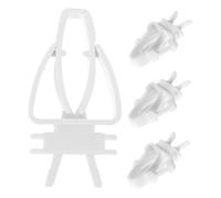 FUTUREORYY 4pcs Parrot Food Clips Heavy Duty Plastic Bird Vegetable Holder Clamps for Vertical Cages Animal Food Clamp for Parakeets Canaries Cockatiels Finches