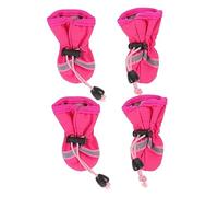 FUTUREORYY 4pcs Pet Shoes for Dogs Comfortable Rain Boots to Protect Paws Easy to Wear Indoor Outdoor Footwear for Pets for Bad Weather Conditions
