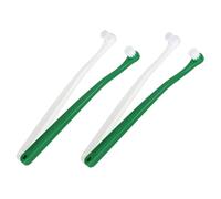 FUTUREORYY 4Pcs Small Head Pet Toothbrush with Slip Handle for Cats and Dogs Portable Bristle Brush for Oral Care and Gum Disease Prevention