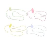 FUTUREORYY 4pcs Small Pet Harness Leash with Angel Wings Ergonomic Vest Design for Hamsters Dwarf Rabbits Hedgehogs and Guinea Pigs Nylon Comfortable and Escape- Vibrant Color Variety