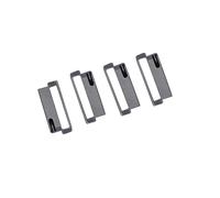 FUTUREORYY 4pcs Stainless Steel Watch Band Adapter One Piece Connector for Smart Watch Durable Replacement Accessory for Metal Straps