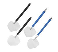 FUTUREORYY 4pcs Telescopic Fish Net with Adjustable Extendable Stainless Steel Handle Fine Mesh Aquarium and Shrimp Catching Net for Small Fish Tanks and Debris Removal