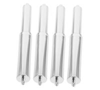 FUTUREORYY 4pcs Toilet Paper Holder Rods Replacement Spring Loaded Rollers for Bathrooms and Hotels, Sturdy Silver Pp Material Tissue Box Shafts, Easy to Use and Reusable Paper Towel Holder