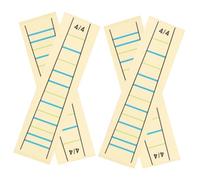 FUTUREORYY 4pcs Violin Fretboard Sticker Set Finger Position Labels Beginner Fingerboard Indicators for Violin Practice and Teaching