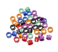 FUTUREORYY 50Pcs Bird Leg Bands Closed Foot Rings for Precise Identification of Chicks Pigeons Parrots Quail and Poultry Breeding with Secure Fit and Growth-friendly Design