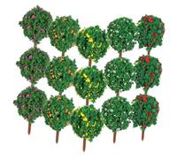 FUTUREORYY 50pcs Miniature Plastic Model Trees in Colors Multi Figurines for Landscape Decor Diorama Table Scenery for Crafting and Miniature Displays