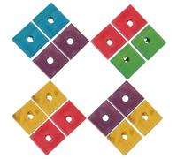 FUTUREORYY 50pieces Parrot Wood Chip Toy Diy Educational Bird Bite Toy Funny Parrot Chew for Talking Bird