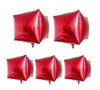 FUTUREORYY 5pcs Square Aluminum Film Balloons for Birthday Party Decorations Rose Gold Foil Balloons for Festivals Weddings and Gatherings