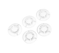FUTUREORYY 5pcs Transparent Footswitch Caps for Guitar Effects Pedals Fit Foot Pedal Covers with Round Knob Design for Enhanced Comfort Protection and Stylish Pedalboard Upgrade
