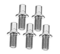 FUTUREORYY 5pcs Zinc Alloy Square Head Nuts for Drum Pedal Screws Corrosion Resistant Precise Sensitivity Adjustment Sturdy Silver Drum Kit Accessory
