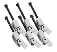 FUTUREORYY 6 PCS Double Locking Metal Guitar Saddles Set with Blocks for Tremolo Bridge Replacement Silver Finish Sturdy Fit for Electric Guitar Strings and Tone Stability