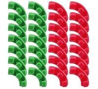 FUTUREORYY 60pcs Red and Green Plant Bender Clips for Low Stress Training Plant Stem Bending Clamps for Garden Use Suitable for Stem and Branch Growth Adjustment