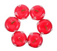 FUTUREORYY 6pcs Apple Shaped Candy Storage Jars with Lids for Party Favors and Wedding Decorations Festive Holiday Candy Containers for Birthdays Valentine's Day and Seasonal Gift Packaging