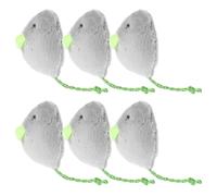 FUTUREORYY 6pcs Chew Toy for Cats Halloween Interactive Plush Mouse Toy for Indoor Cats Mouse Interactive