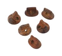 FUTUREORYY 6pcs Ebony Erhu Bridges Tiger Sandalwood Simple Classic Wooden Piano Bridge Excellent Workmanship Good Sound Quality for Musical Instrument Decoration Random Color