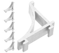 FUTUREORYY 6pcs Fridge Freezer Accessory Clips Stainless Steel Shelf Clips for Refrigerator No-tool Installation Metal Commercial Shelf Brackets Maximize Storage Keep Organized