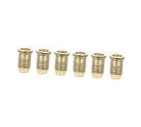 FUTUREORYY 6pcs Gold Electric Guitar String Ferrules Caps Professional Guitar Bridge Buckle Replacement Accessories for Players Sound Enhancement