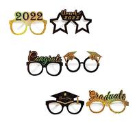 FUTUREORYY 6pcs Graduation Season Funny Eyeglasses Photo Props Fun Party Supplies for Graduation Celebrations Creative Glasses for Students Joyful Atmosphere Memorable Moments
