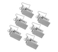 FUTUREORYY 6pcs Heavy Duty Stainless Steel Rug Hangers for Indoor Use Strong Carpet Holder Clips for Curtains Drapes Blankets Easy Installation Display Clamps with Modern Minimalist Design