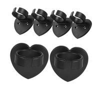 FUTUREORYY 6pcs Microphone Wall Mount Holder for Wireless Mic Multi-functional Mic Ring Mount Clips Compact Lightweight Microphone Bracket for Musicians Singers Public Speakers