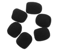 FUTUREORYY 6Pcs Mini Wireless Lavalier Microphone Windscreen Sponge Covers for Headset Mic Wind Resistance Durable Foam Mesh Protection for Live Streaming and Interviews