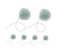 FUTUREORYY 6pcs Plush Ball Cat Toys Replaceable Cat Dangling Toy Bell Scratching Post Tree Tower Replacement Attachment Ball Indoor Hanging