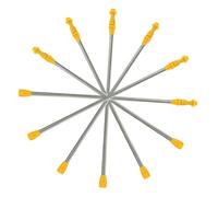FUTUREORYY 6pcs Stainless Steel Telescopic Sprayer Wands Replacement Rods for Garden Lawn Agricultural Use Hose Wand Sprayer Lance Accessories