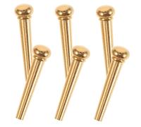 FUTUREORYY 6pcs Sturdy Bridge Pins for Acoustic Guitar Replacement Parts Folk Guitar Pegs