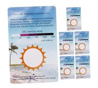 FUTUREORYY 6pcs Testing Cards Identifying Cards for Uvc Rays Detection Suitable for Outdoor Containers and Reptile Environments