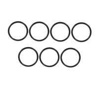 FUTUREORYY 7pcs Crystal Bowl Pad Singing Bowl Ring Cushion Rubber Black