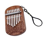 FUTUREORYY 8 Key Kalimba Thumb Piano Wooden Mini Finger Piano for Beginners with Practice Finger Flexibility Feature Easy to Use Portable Musical Instrument