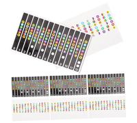 FUTUREORYY 8pcs Guitar Note Stickers for Beginners Black and Fretboard Scale Decals Practical Guitar Learning and Practice Tool Fingerboard