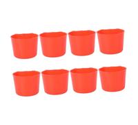 FUTUREORYY 8pcs Hanging Bird Cage Bowls Lightweight Feeding Cups for Parrots Pigeons Rabbits Easy Clean Water Food Holders Cage Accessories