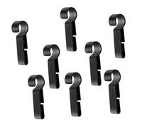 FUTUREORYY 8pcs Hard Hat Light Clips for Helmet Headlamps Non Slip Plastic Headlamp Clips for Running Camping Fishing Construction Workers