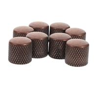 FUTUREORYY 8pcs Metal Guitar Knob Caps for Volume Tone Control Knobs Replacement Accessories for Electric Bass Guitar