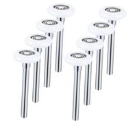 FUTUREORYY 8pcs Nylon Garage Door Rollers with Stem Quiet Bearings for Residential and Barn Doors Easy Install Replacement Parts