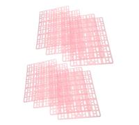 FUTUREORYY 8pcs Pink Rabbit Cage Mats with Anti-skid Holes Design Small Animal Floor Mats for Bunny and Hamster Cages Adjustable Diy Splicing Pet Floor for Indoor Use