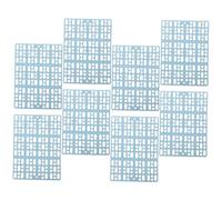 FUTUREORYY 8Pcs Rabbit Cage Mats Wear-Resistant PET Foot Pads for Bunny and Hamster Cages Soft and Washable Bunny Feet Pads Suitable for Small Animal Bedding