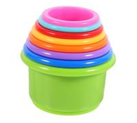 FUTUREORYY 8pcs Stacking Cups for Rabbits Bunny Toys Nesting Cups for Bunny Food Storage