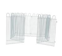 FUTUREORYY 8Pcs White Hamster Fence Indoor Pet Barrier Portable Playpen Shelter with Material for Small Pets Lightweight and Practical