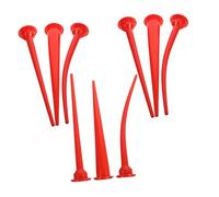 FUTUREORYY 9PCS Caulking Tip Extension with Soft Rubber Heads Extra Long Nozzles for Precision Grout Applicator Tool Flexible Caulk Tube Extensions for Neat Adhesive Application and Reduced
