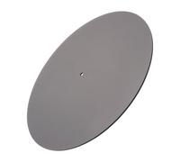 FUTUREORYY Acrylic Turntable Mat Vinyl Record Player Pad Static Slip Platter Mat Reduces Vibration Noise Compatible with Vinyl Record Players Transparent Black