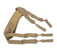FUTUREORYY Adjustable Work Suspenders with Padded Tool Belt for Electricians and Carpenters, Heavy Duty Chest Strap Organizer, Khaki Construction Utility Harness