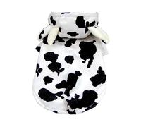 FUTUREORYY Adorable Cow Pet Outfit Soft Decorative Clothes for Dogs Creative Pet Costume for Outdoor Activities Lightweight Fashionable Design for Jogging Walking