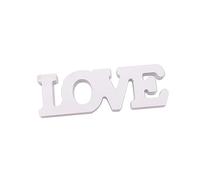 FUTUREORYY Alphabet Word Ornaments Modern Engagement Decorations Wedding Decorate Wedding Sign Party Table Decor Anniversary Props Wood Texture Letters Love Letters White Wooden