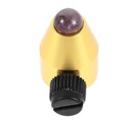 FUTUREORYY Aluminium Alloy Tuning Fork Holder Feet with Purple Crystal Bead Base, Universal Percussion Instrument Accessory for Meditation and Stress Relief