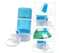 FUTUREORYY Automatic Pet Food Dispenser 3pcs Sky Blue Plastic Hamster Feeder and Water Bowl Set for Squirrels Hedgehogs and Birds