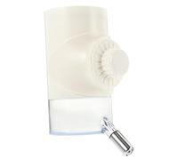 FUTUREORYY Automatic Pet Water Dispenser Hanging Design for Cats and Dogs Ivory White Bottle Keeps Fur Dry and Fresh Water Clean Suitable for Travel and Cage Use